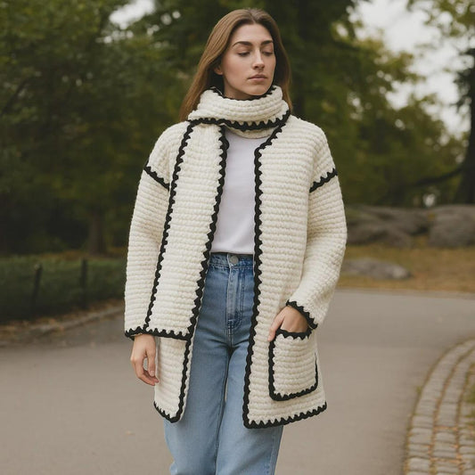 Fashionable Chunky Cardigan Crochet Pattern