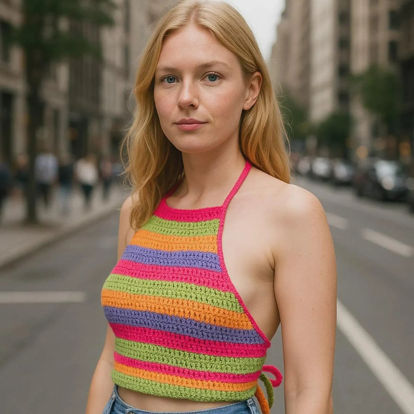 Trendy Summer Vibe Colorful Top Crochet Pattern