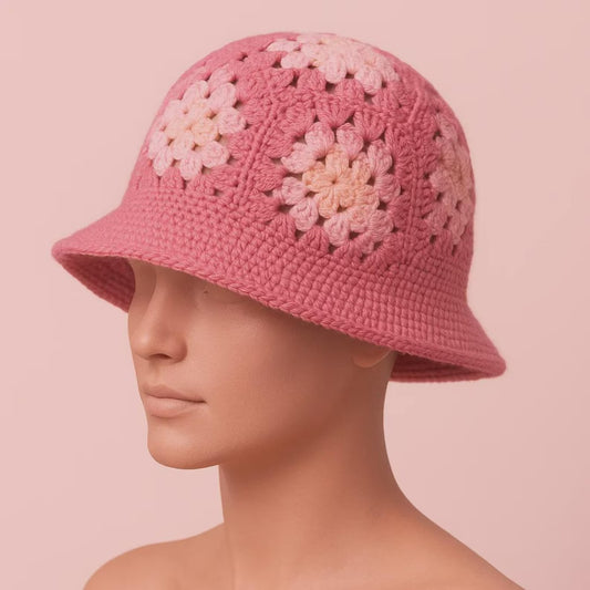 Classic Floral Bucket Hat Crochet Pattern