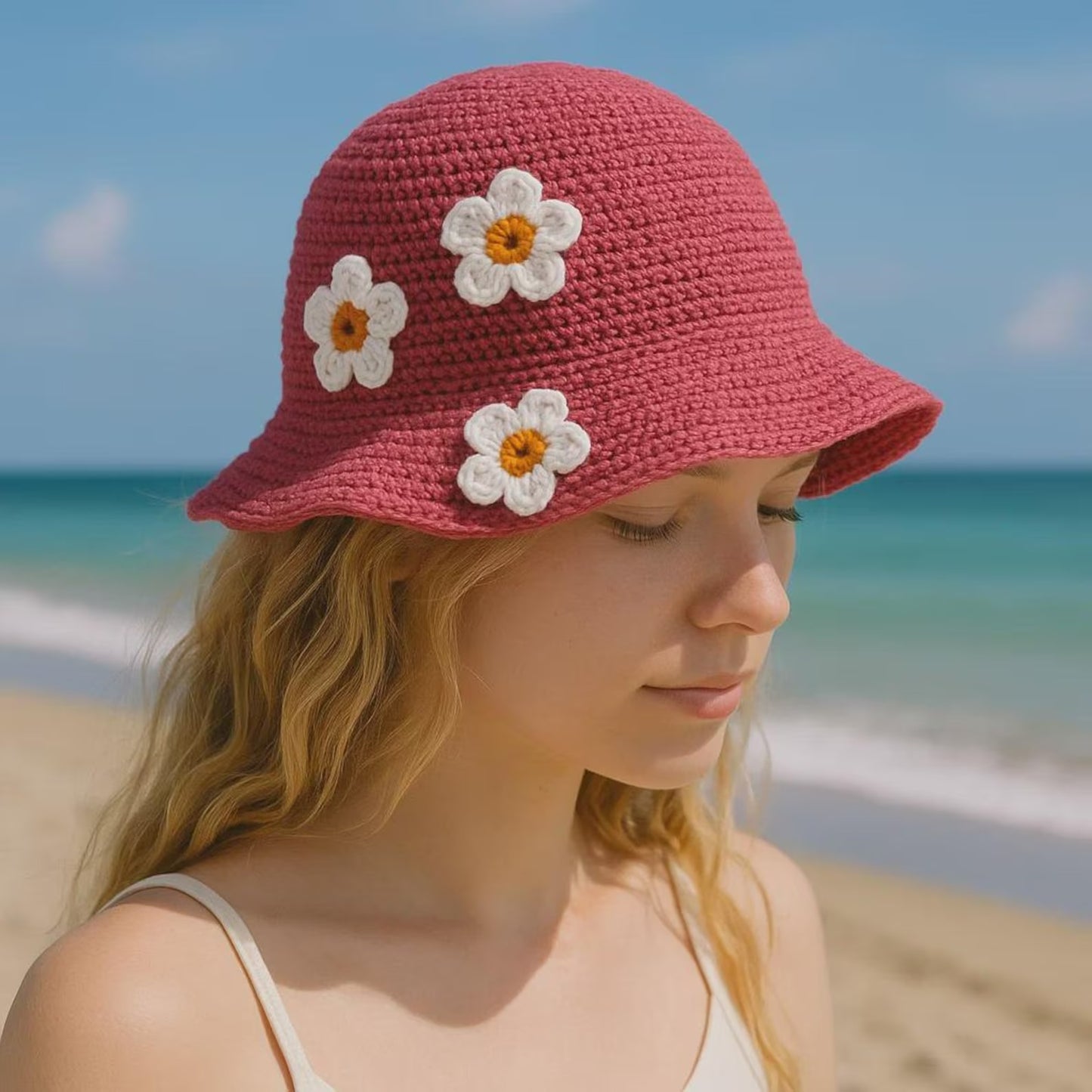 Daisy Bucket Hat Crochet Pattern