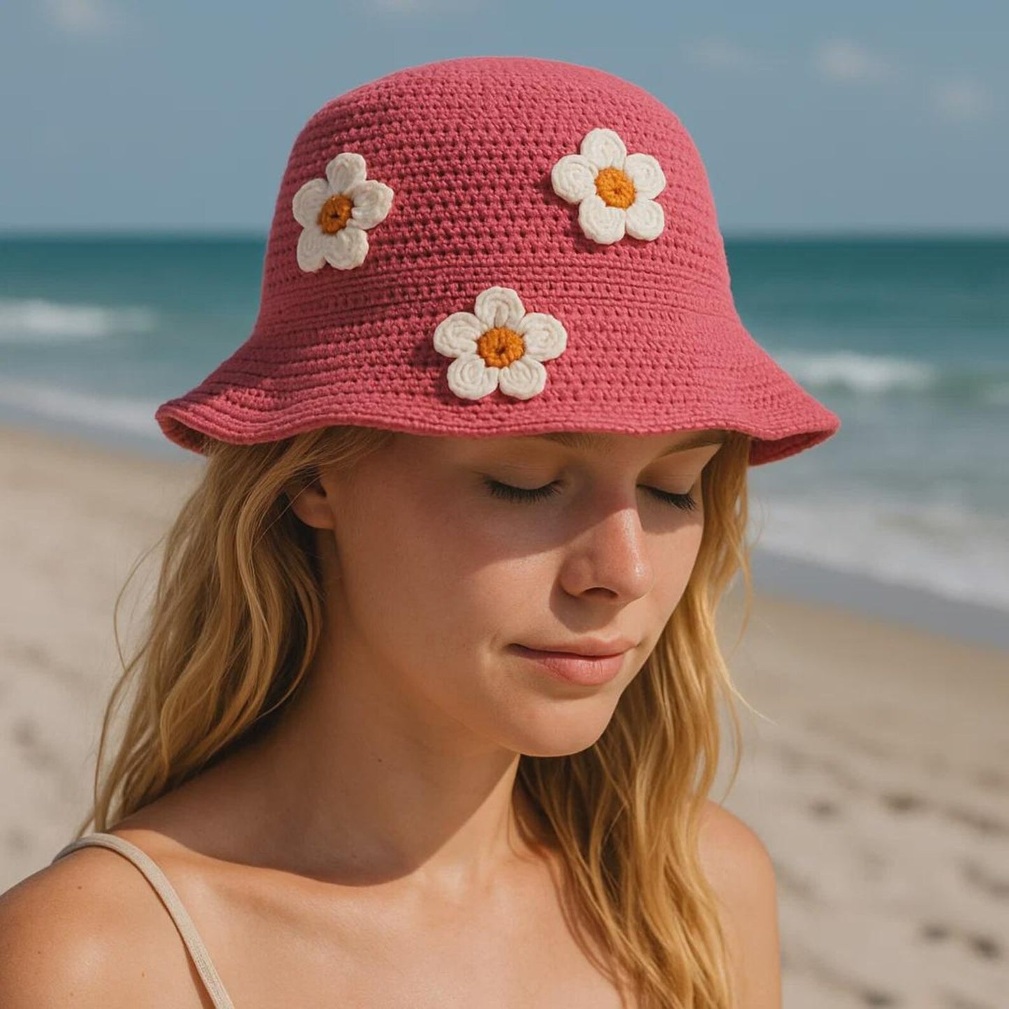Daisy Bucket Hat Crochet Pattern