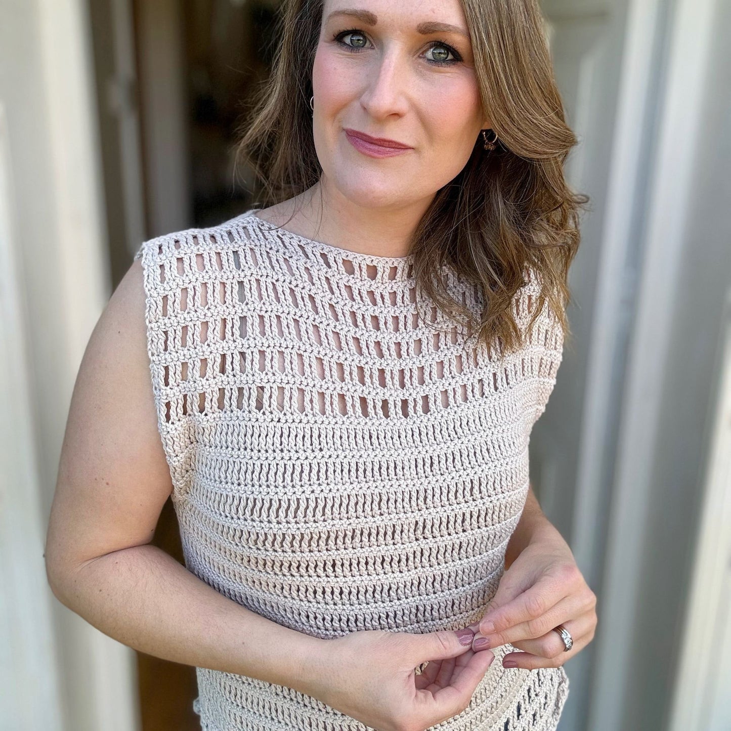 Summer Tee in Eyelet Style Crochet Pattern