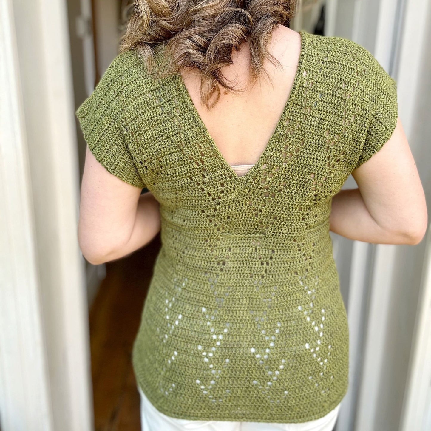 Fashionable Vneck Top Crochet Pattern