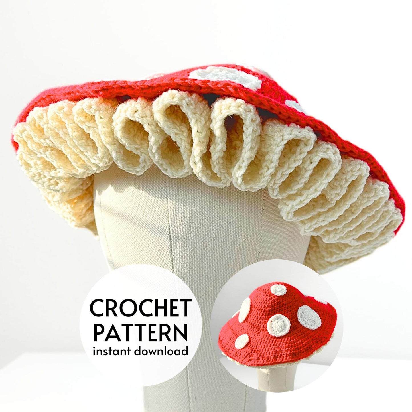 Realistic Mushroom Hat Crochet