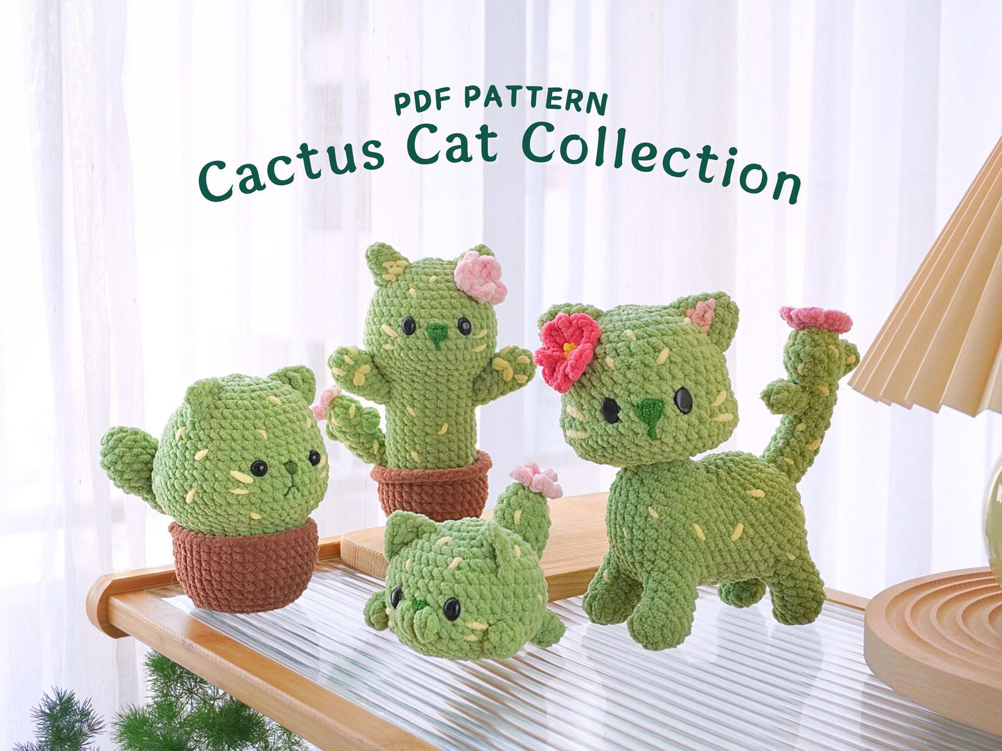 Cute Cactus Cats Crochet Pattern