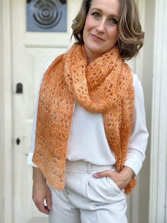 Stylish Laced Scarf Crochet Pattern