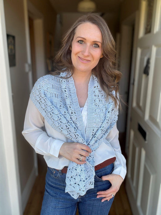 Lacey Scarf Warmer Crochet Pattern