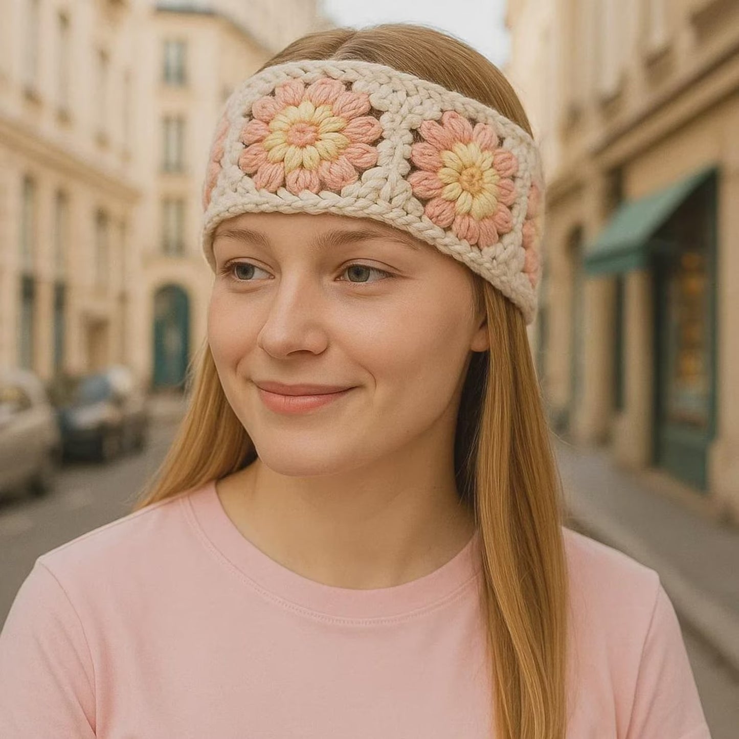 Chic Floral Headband Crochet Pattern