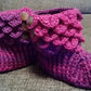 Colorful Little Dragon Booties Crochet Pattern