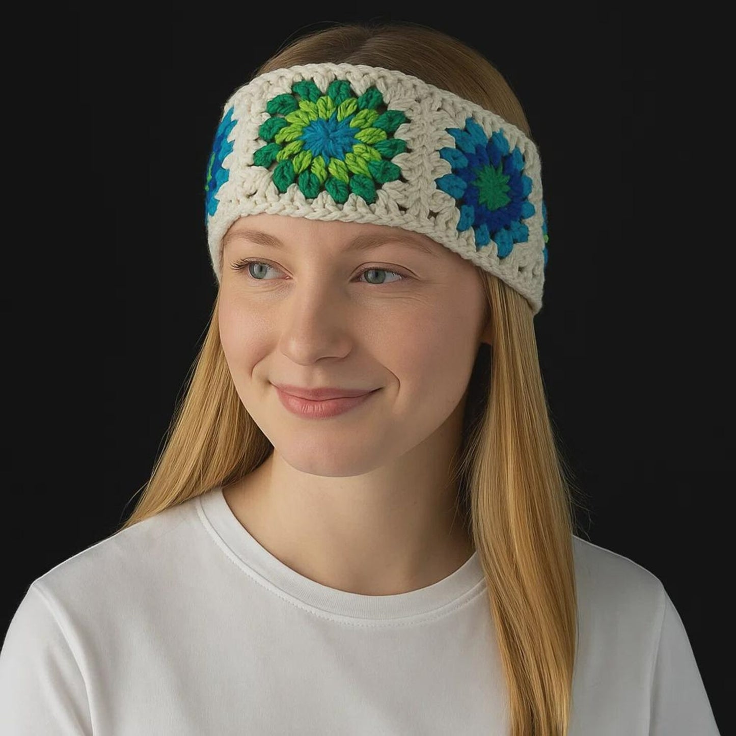 Chic Floral Headband Crochet Pattern