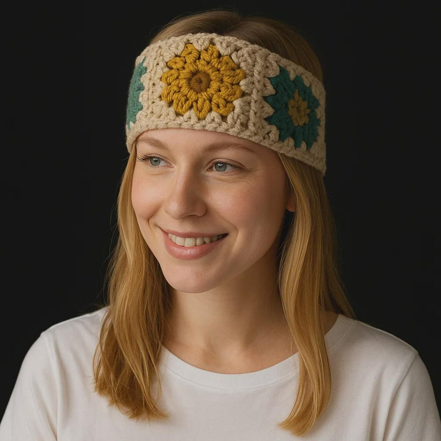 Chic Floral Headband Crochet Pattern