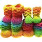Colorful Little Dragon Booties Crochet Pattern