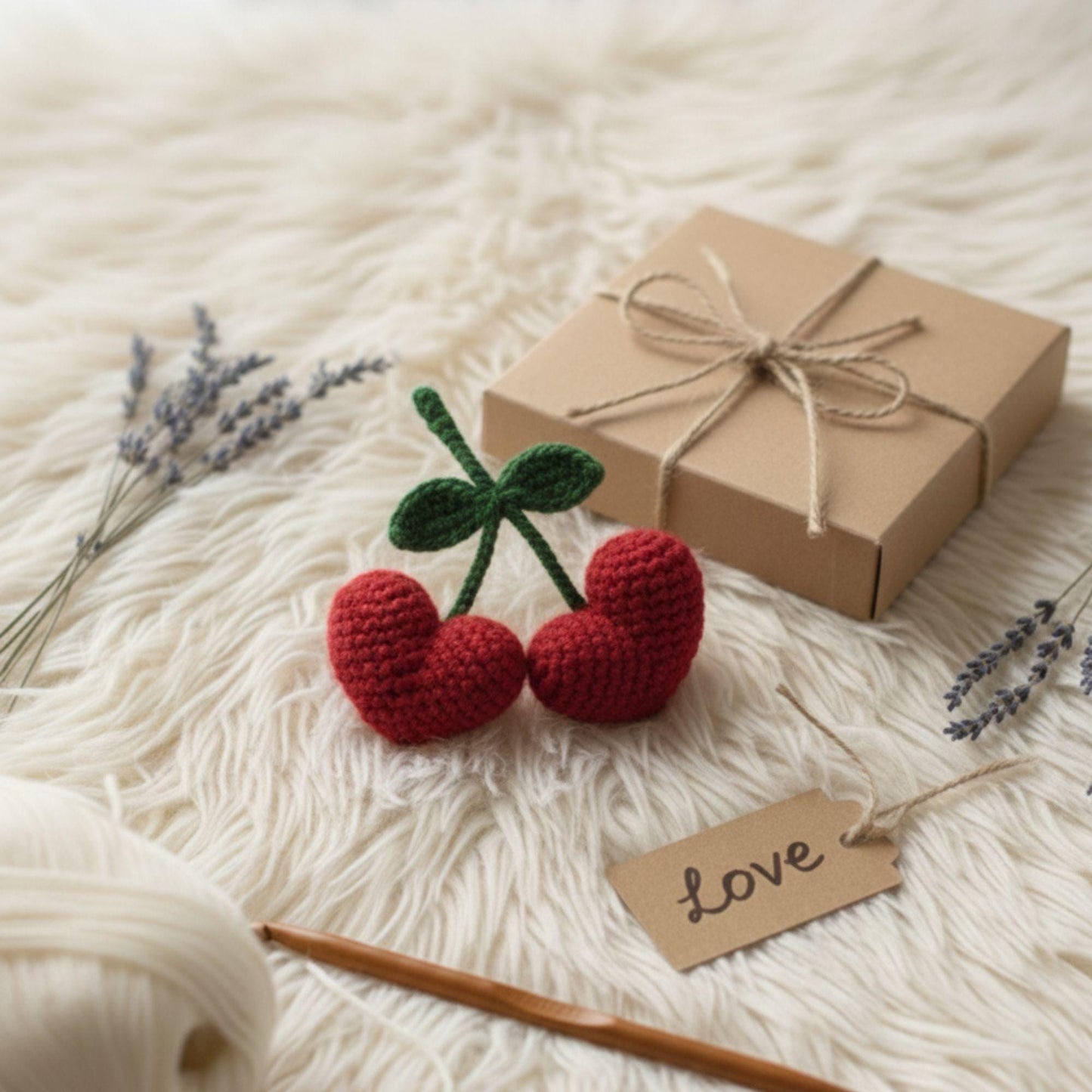 Fruit-Inspired Bag Charm Easy Crochet Pattern