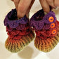 Colorful Little Dragon Booties Crochet Pattern