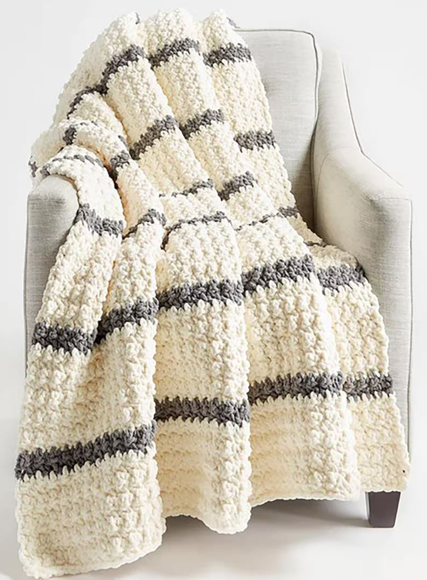 Soft Heirloom Ribbed Nursery Wrap Crochet Pattern