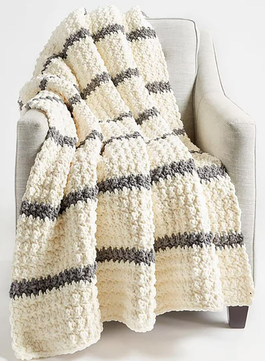 Soft Heirloom Ribbed Nursery Wrap Crochet Pattern