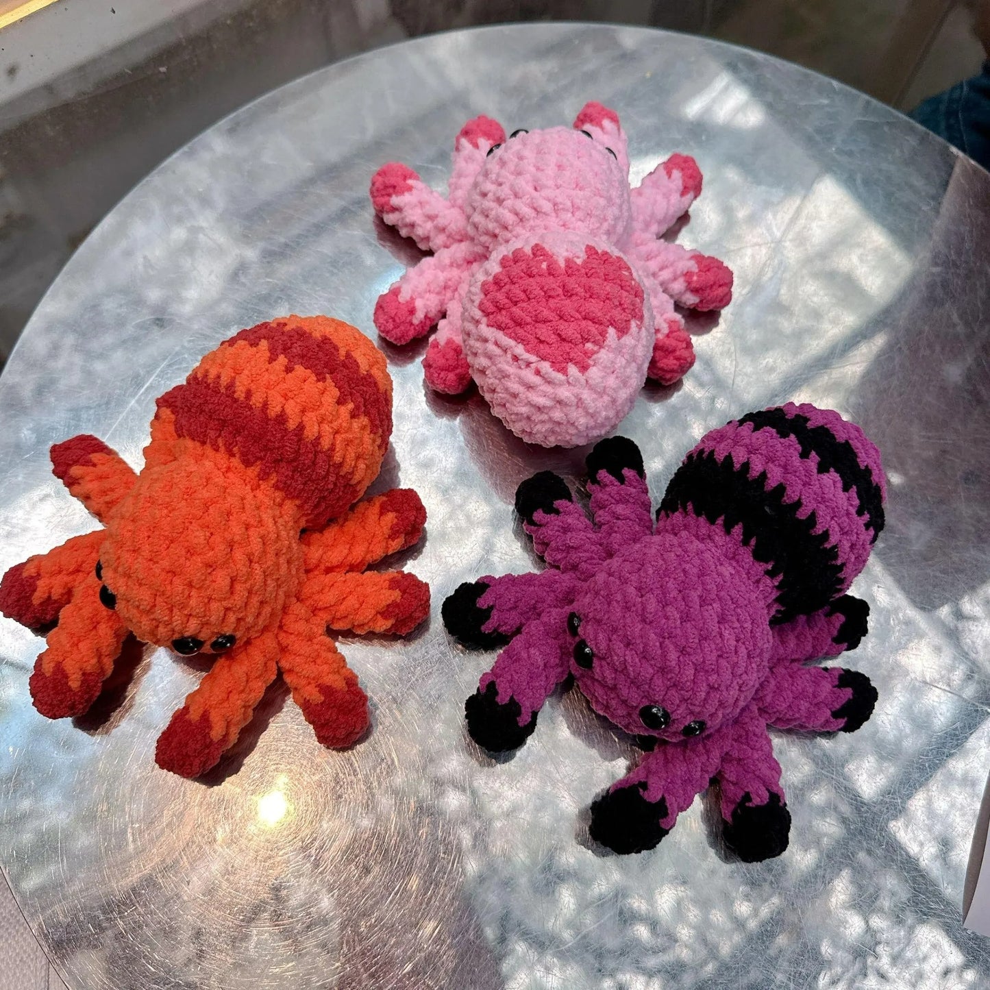 Spooky Spider Trio Plushies Crochet Pattern