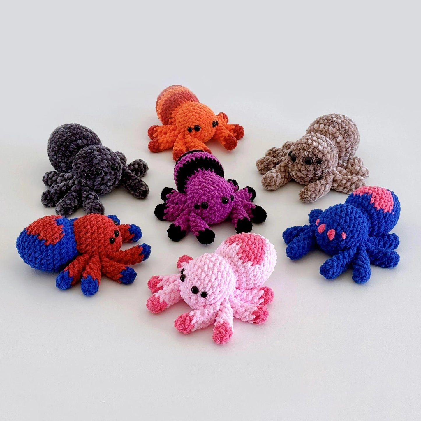 Spooky Spider Trio Plushies Crochet Pattern