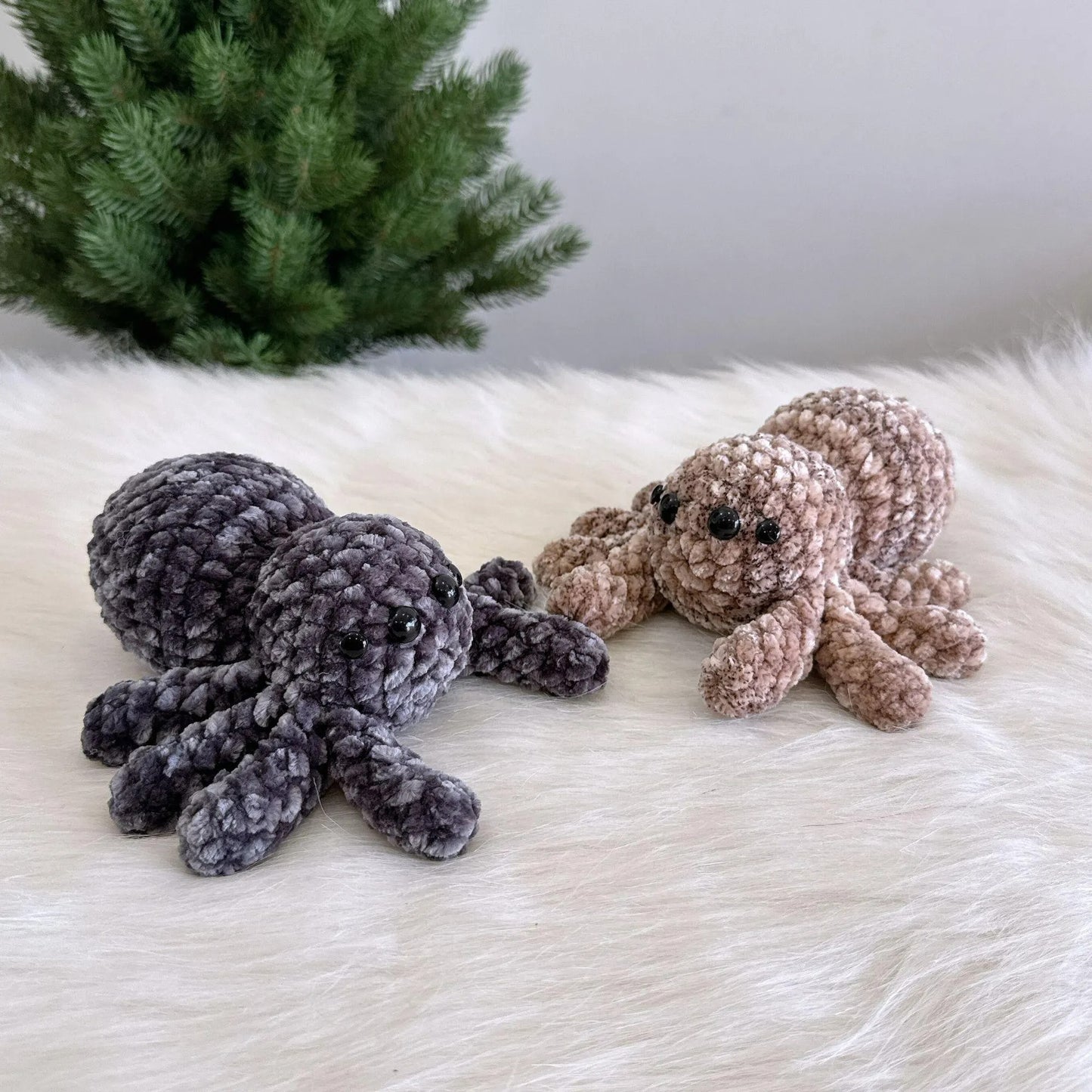 Spooky Spider Trio Plushies Crochet Pattern