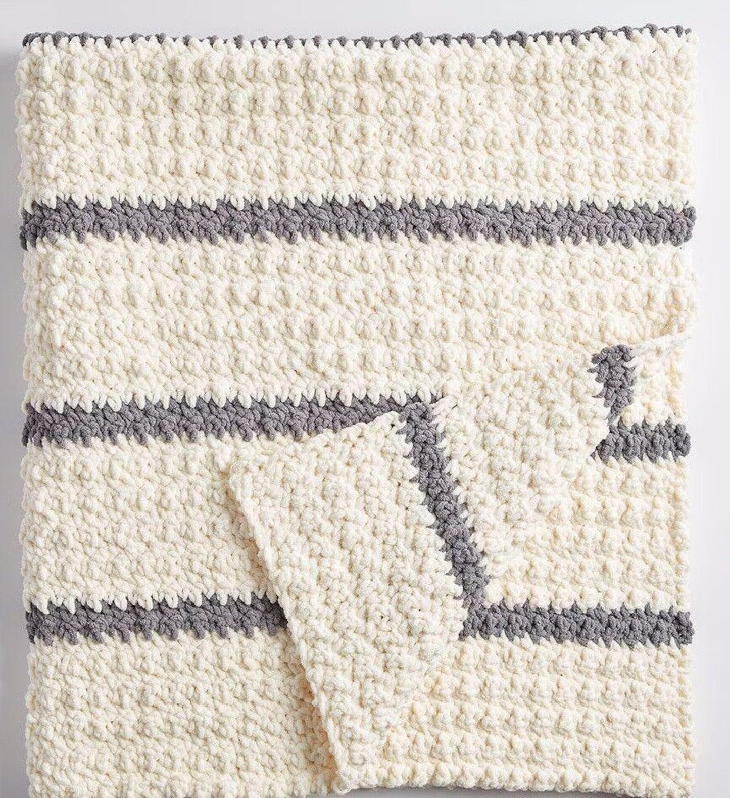 Soft Heirloom Ribbed Nursery Wrap Crochet Pattern