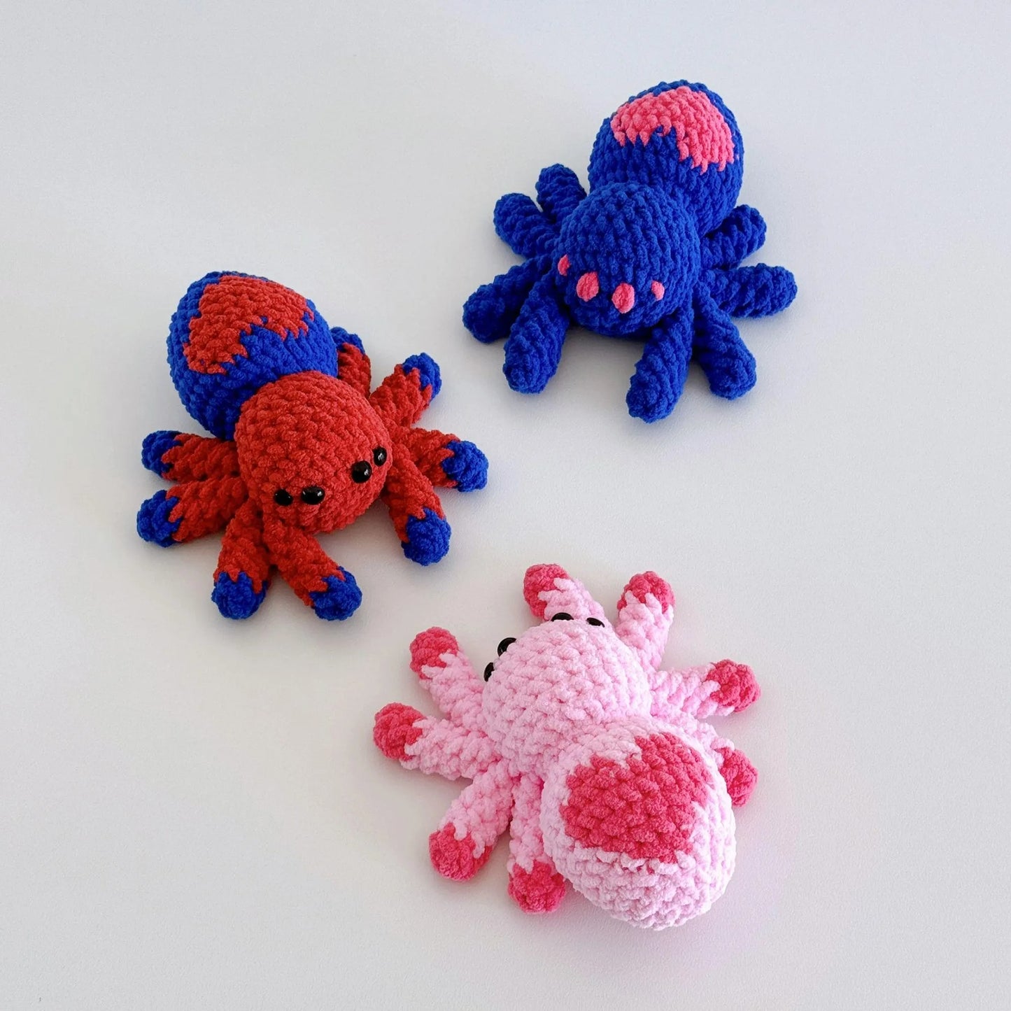 Spooky Spider Trio Plushies Crochet Pattern