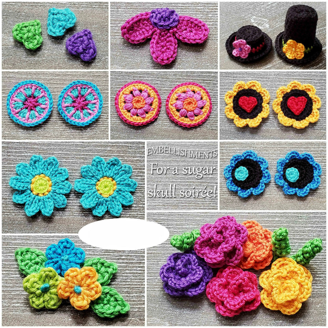Day of the Dead Skull Ornament Crochet Pattern