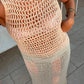 Laced Summer Maxi Coverup Crochet Pattern