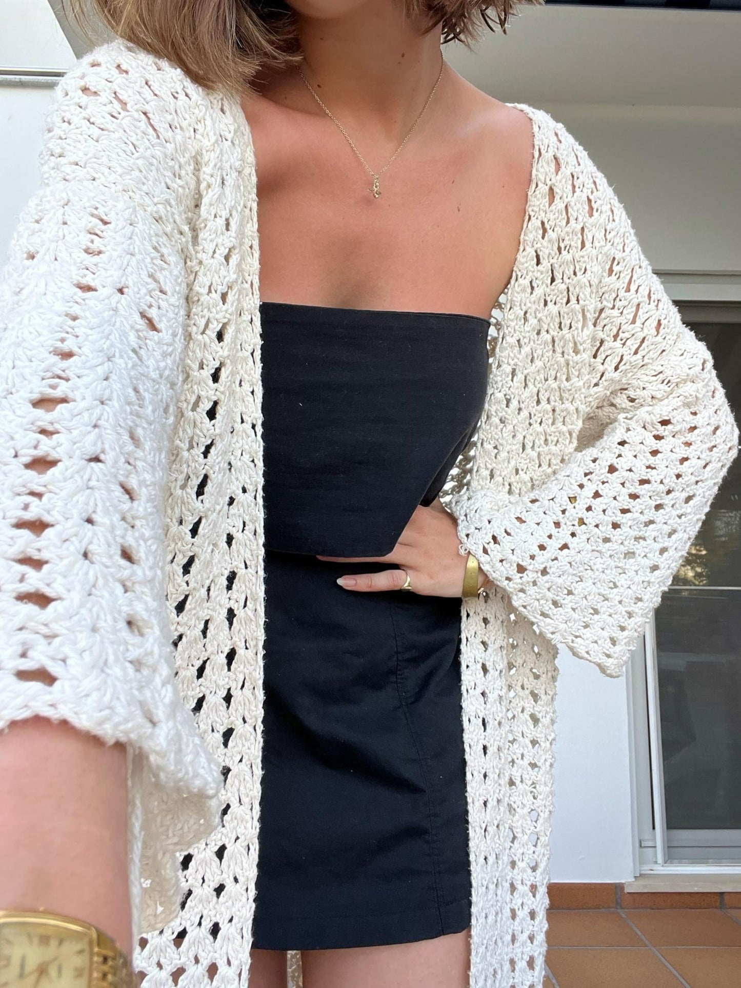 Laced Summer Night Coverup Crochet Pattern