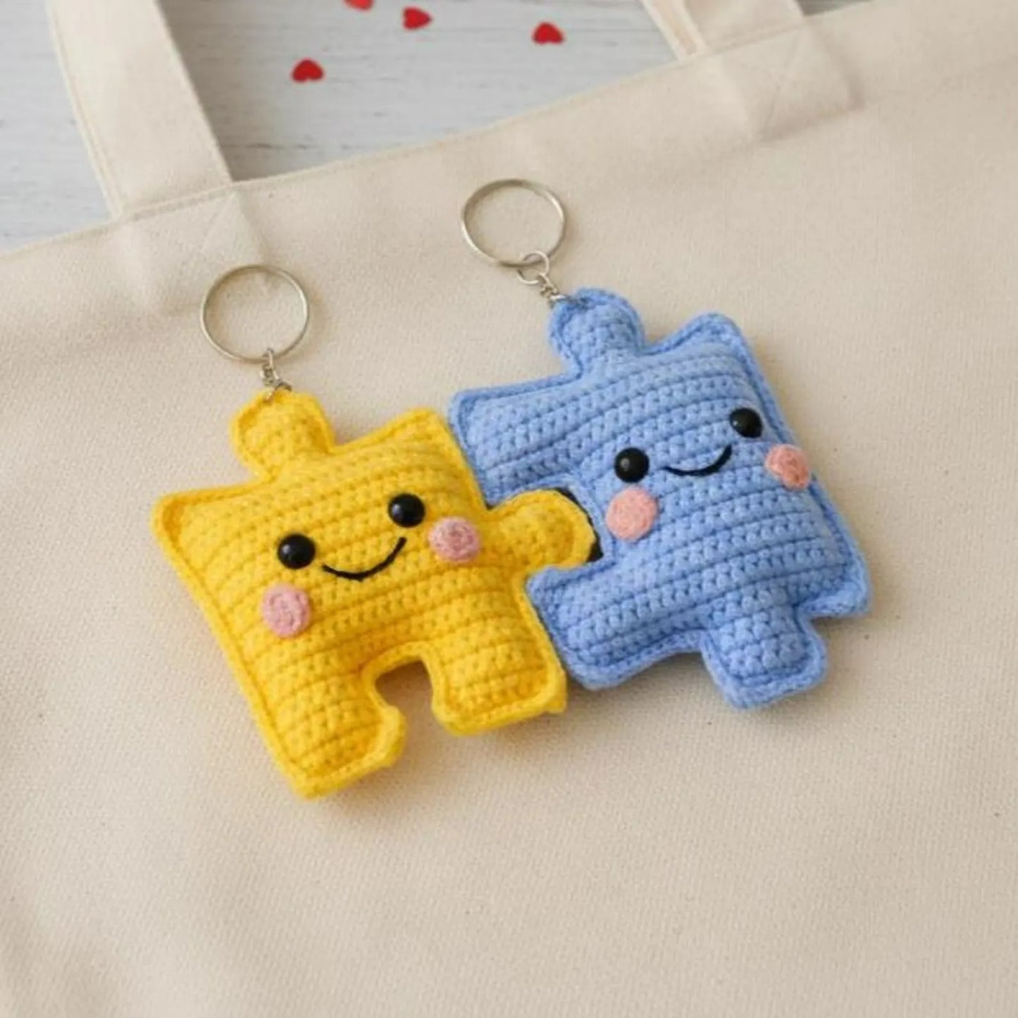 Interlocking Plush Toy Piece Amigurumi Crochet Pattern