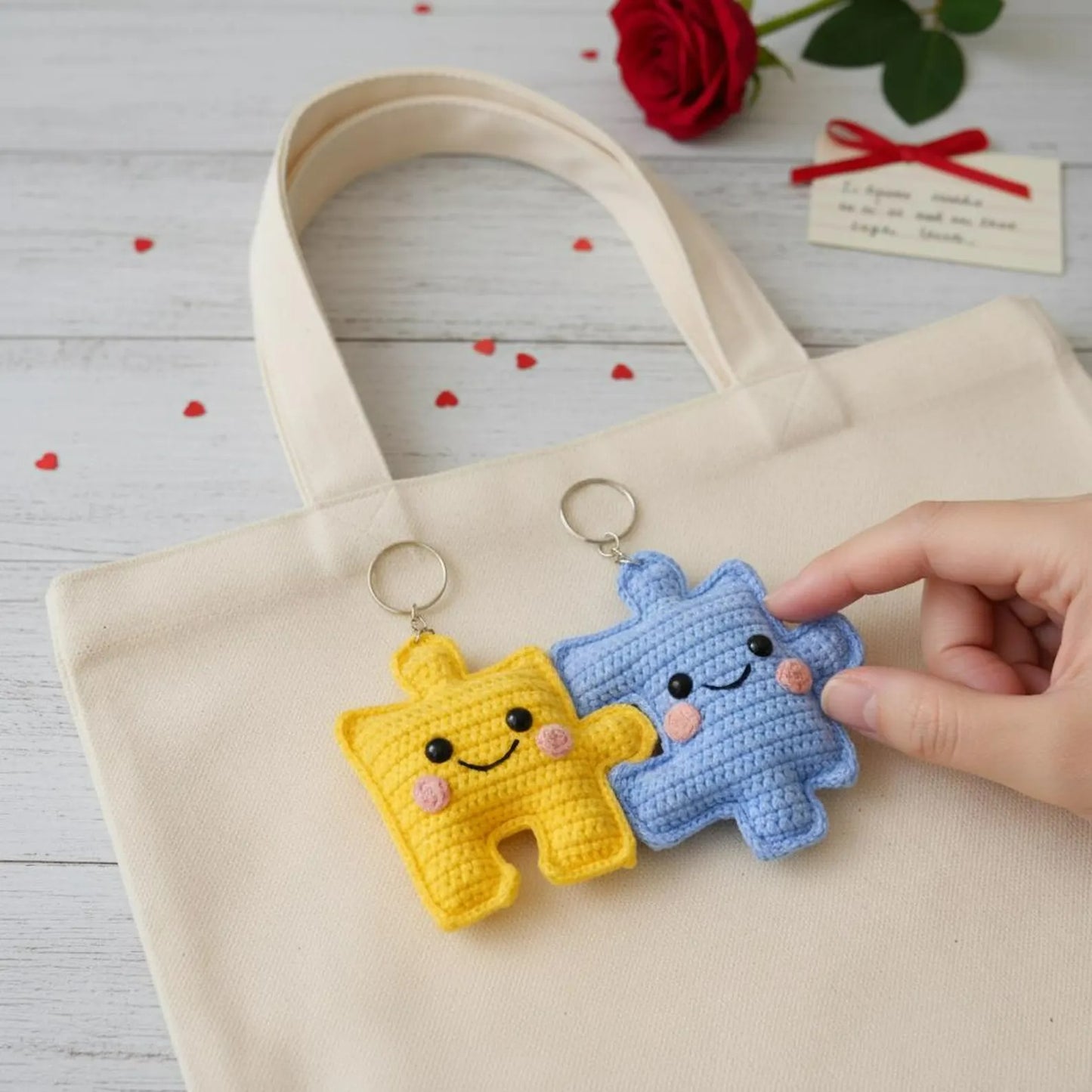 Interlocking Plush Toy Piece Amigurumi Crochet Pattern