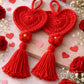 Matchy Heart Tassle Crochet Pattern