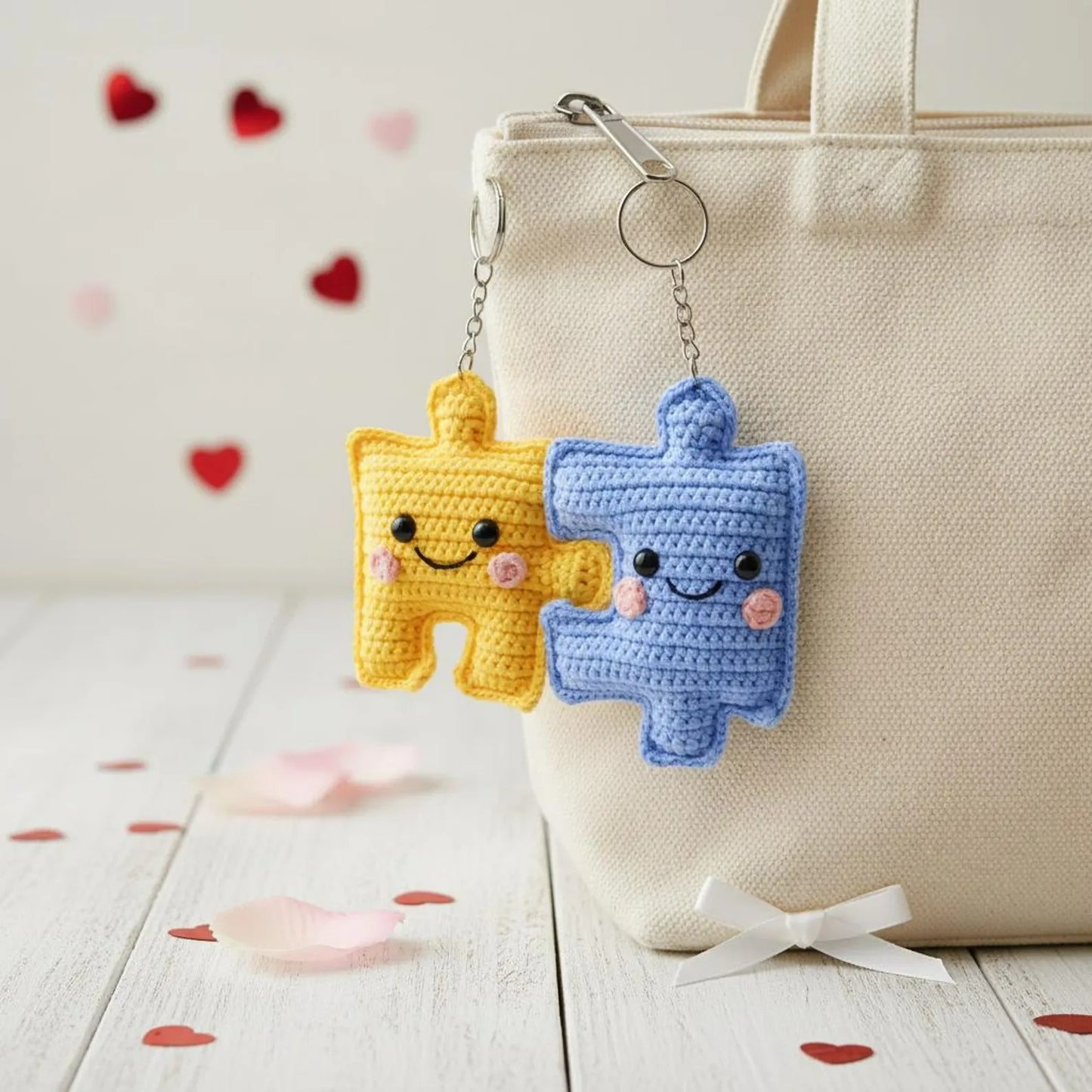 Interlocking Plush Toy Piece Amigurumi Crochet Pattern