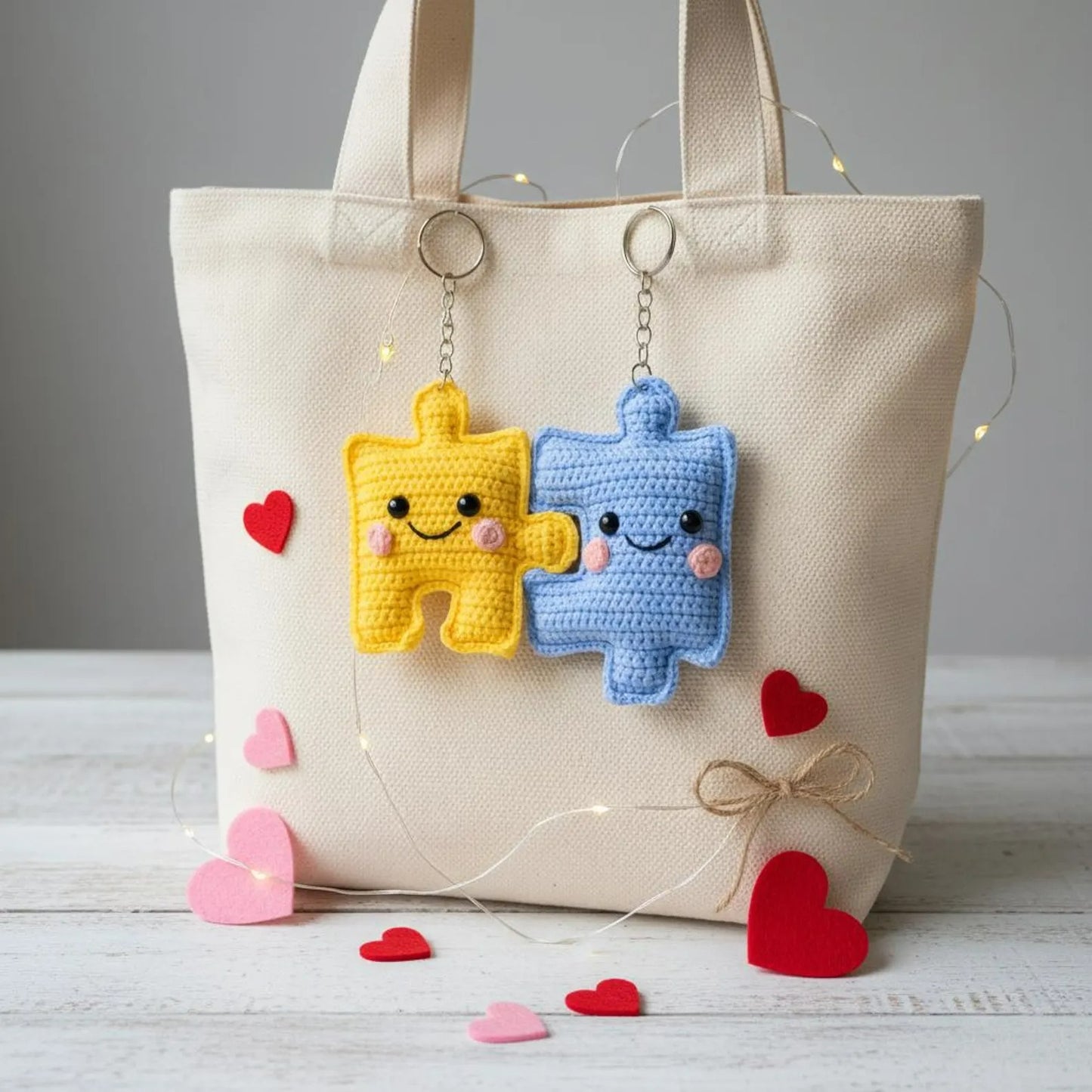 Interlocking Plush Toy Piece Amigurumi Crochet Pattern