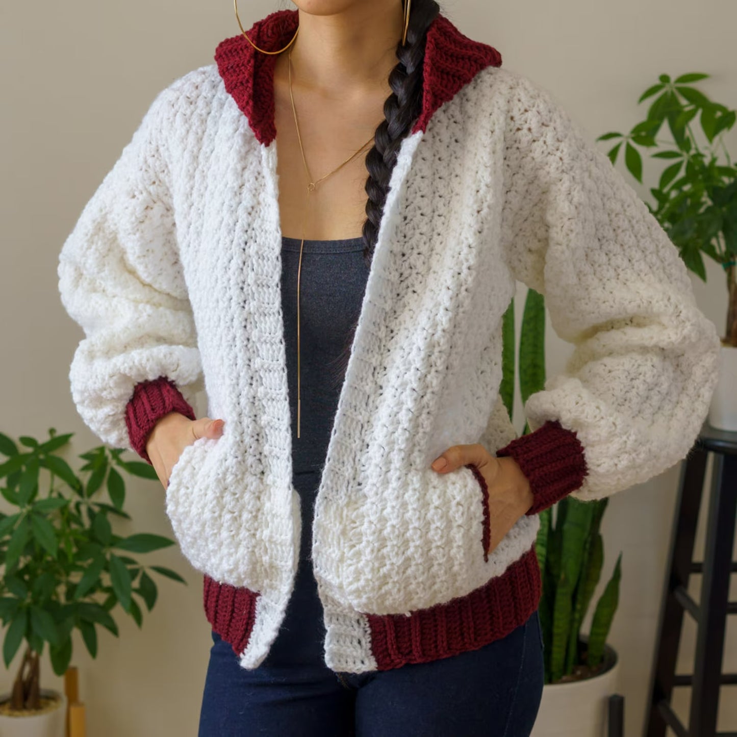 Pure Elegance Hoodie Cardigan Crochet Pattern