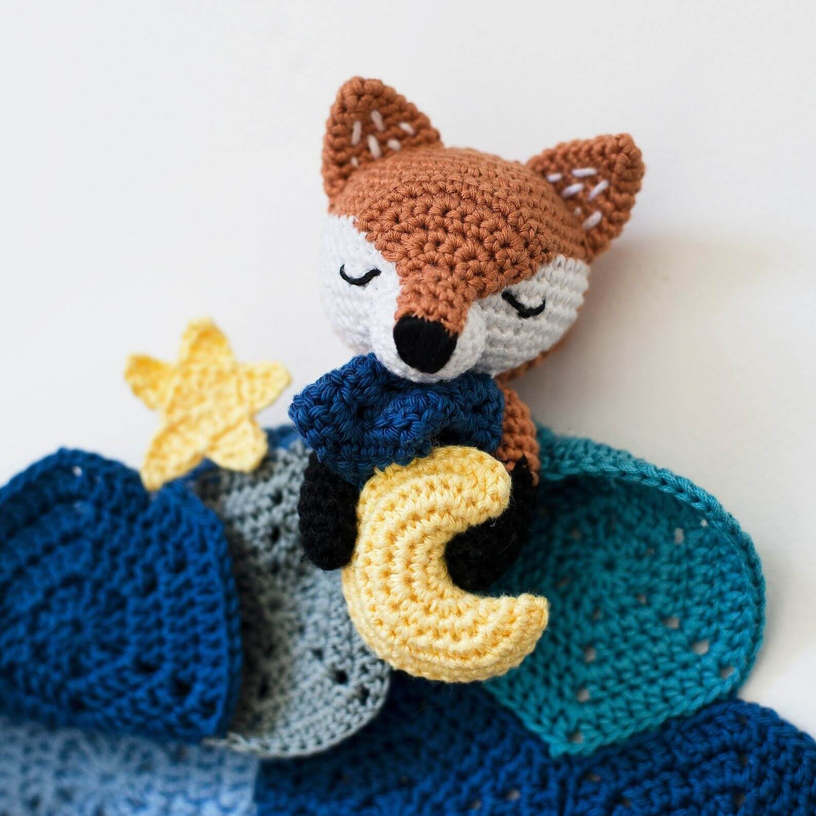 Lucy the Fox Lovey Crochet Pattern