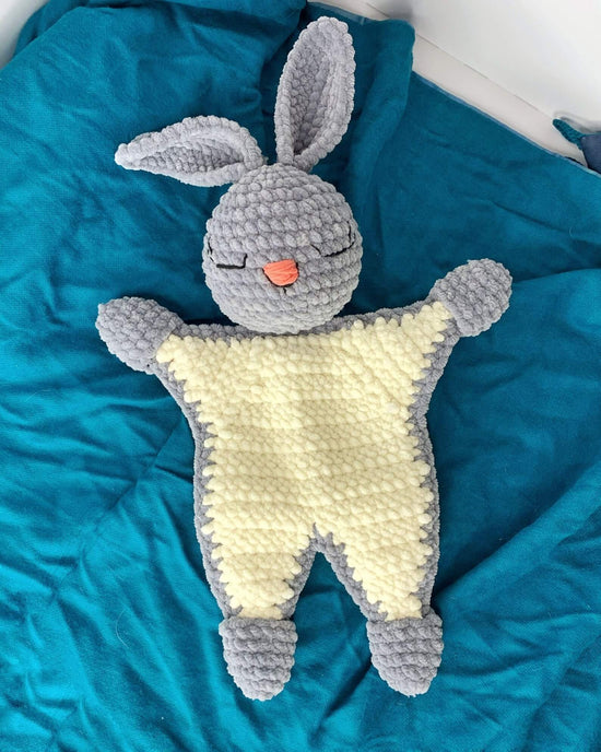 Bunny Lovey Security Blanket Crochet Pattern ICrochet