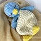 Plush Penguin Lovey Security Blanket Crochet Pattern