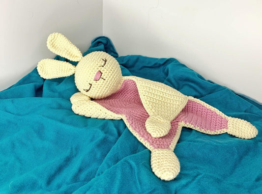Bunny Rabbit Lovey Blanket Crochet Pattern