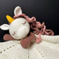 Unicorn Lovey Blanket Crochet Pattern