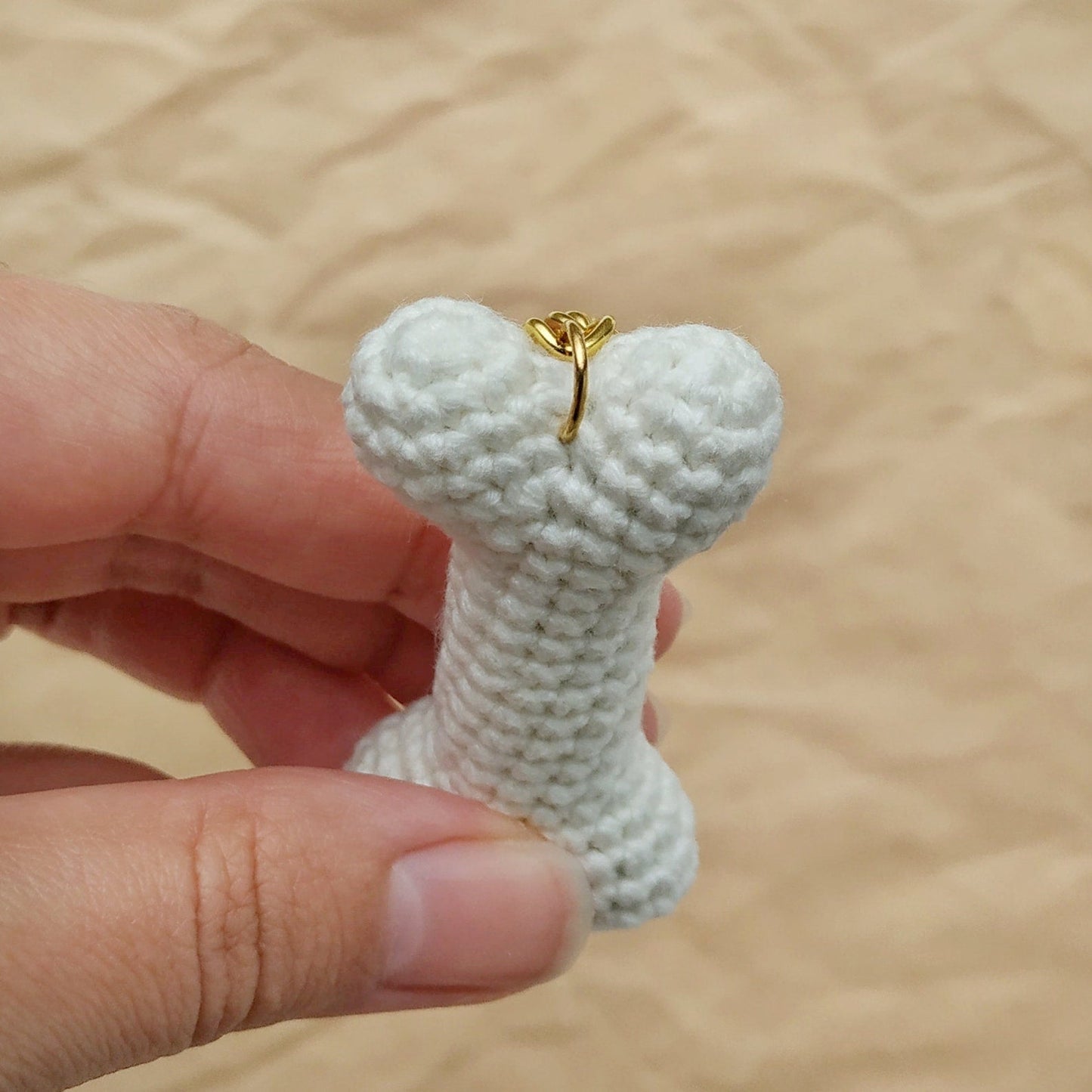 Human Bones Keychain Crochet Pattern