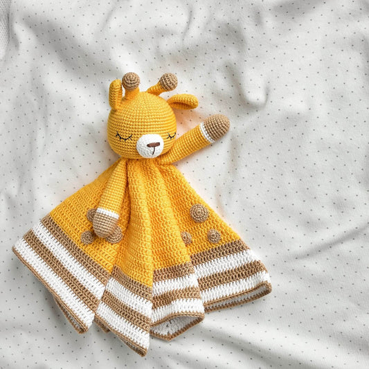 Giraffe Lovey Security Blanket Crochet Pattern