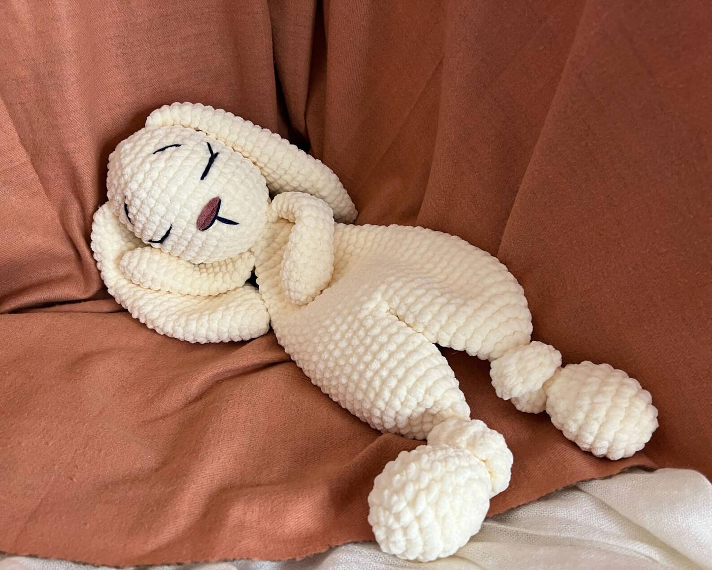 Easy Bunny Lovey Comforter Crochet Pattern